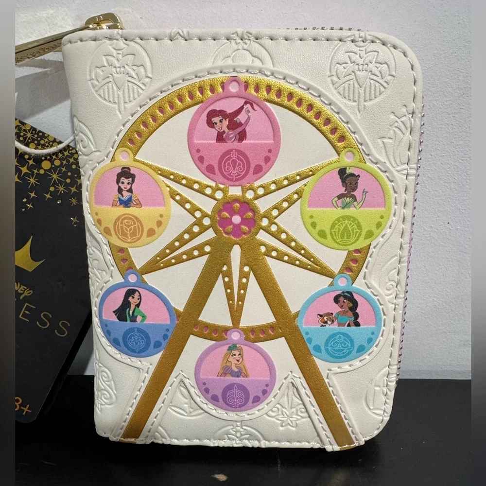 Loungefly Disney Princess Ferris Wheel Small Zip Wallet
